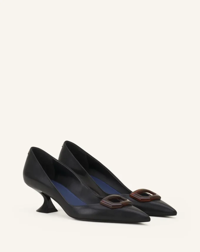Escarpins en cuir Midnight Step avec boucle