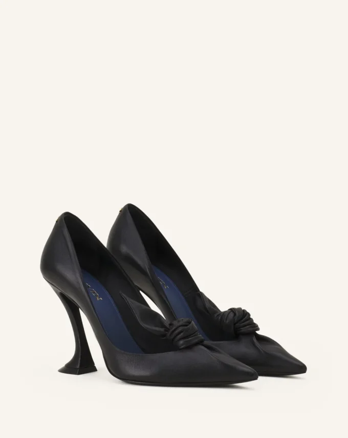 Escarpins à nœud en cuir Midnight Step