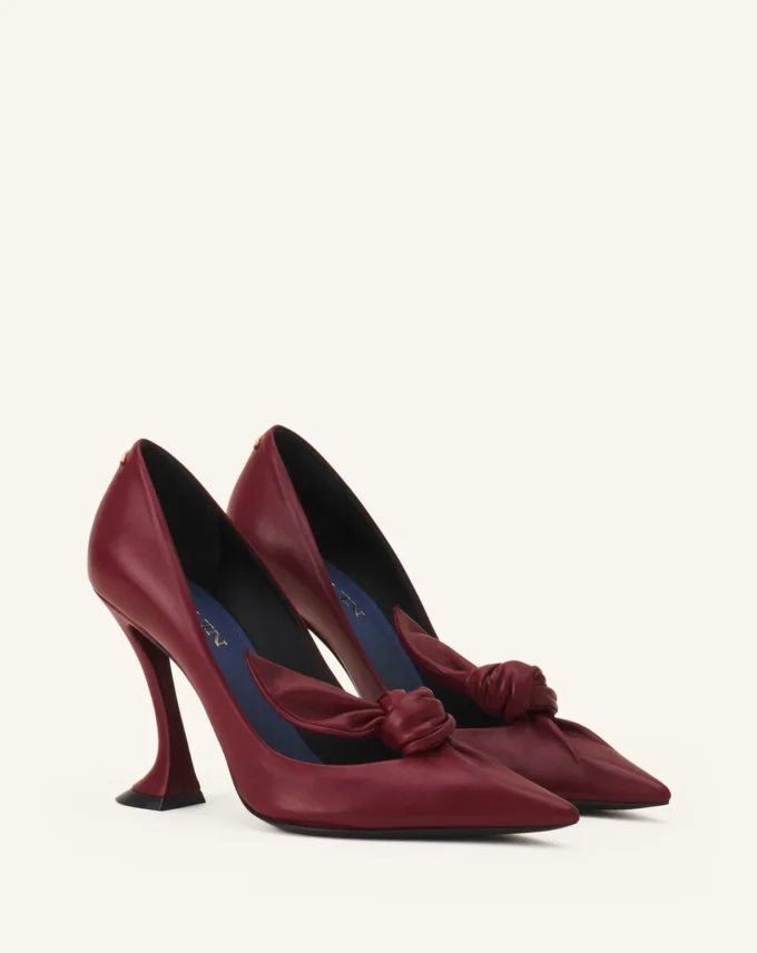 Escarpins à nœud en cuir Midnight Step