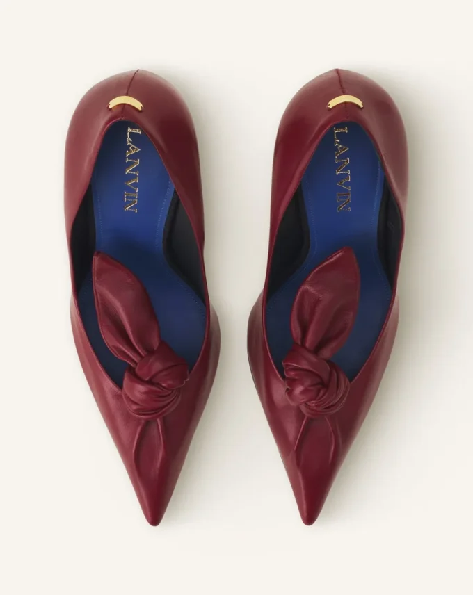 Escarpins à nœud en cuir Midnight Step