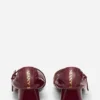 Escarpins à talons Mary Jane en cuir brillant