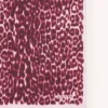 Foulard en soie imprimé léopard