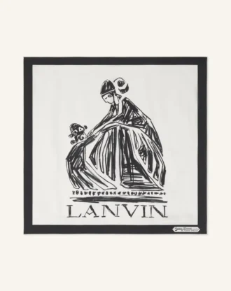 Foulard en soie imprimé Mother & Child