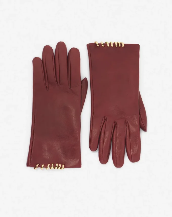 Gants en cuir Mélodie par Lanvin