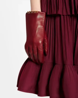 Gants en cuir Mélodie par Lanvin