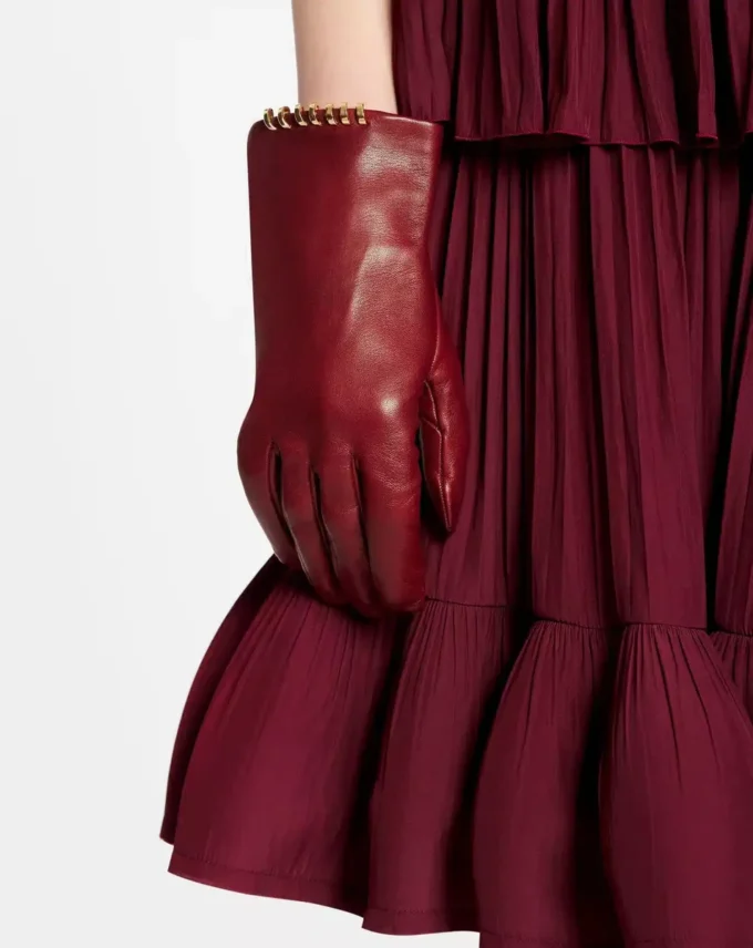 Gants en cuir Mélodie par Lanvin