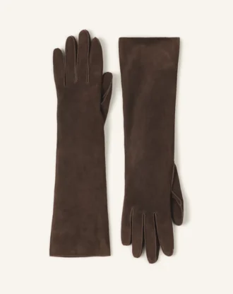 Gants longs et fins en daim