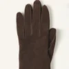 Gants longs et fins en daim