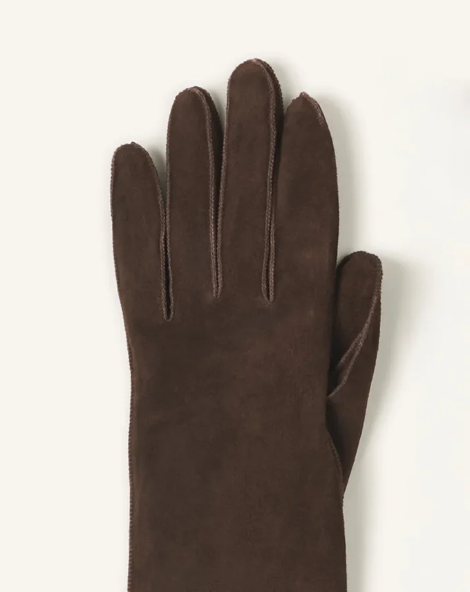 Gants longs et fins en daim