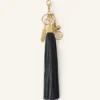 Grand pompon en cuir pour sac