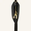 Grand pompon en cuir pour sac