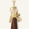 Grand pompon en cuir pour sac