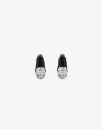Grandes boucles d&rsquo;oreilles créoles Fargo en strass