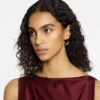 Grandes boucles d&rsquo;oreilles créoles Fargo en strass