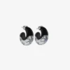 Grandes boucles d&rsquo;oreilles créoles Fargo en strass