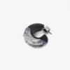 Grandes boucles d&rsquo;oreilles créoles Fargo en strass