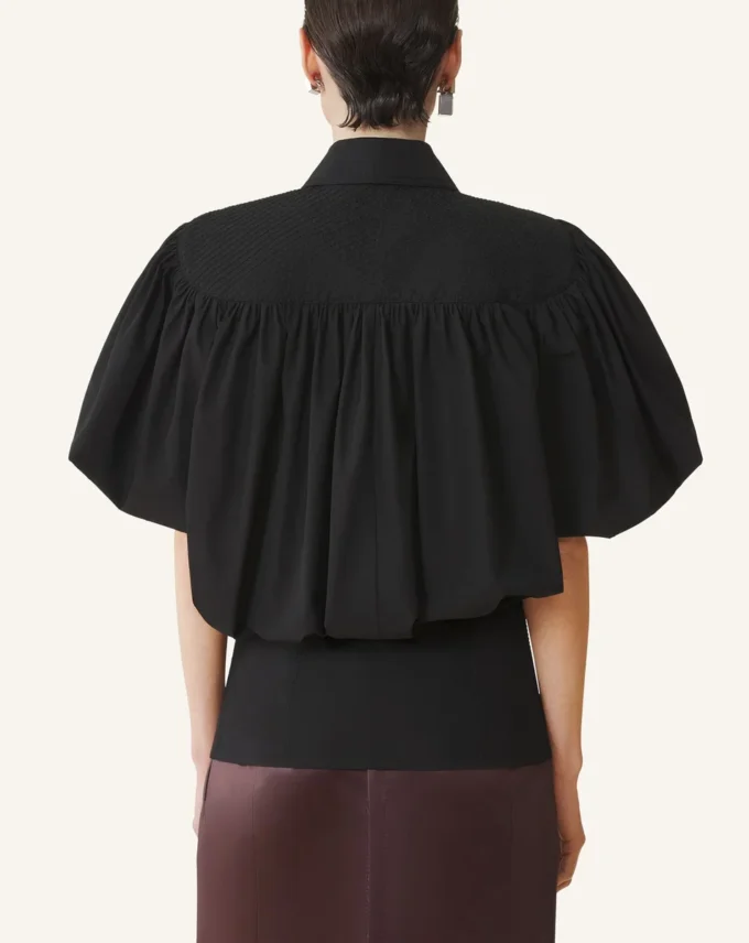 Haut en popeline de coton