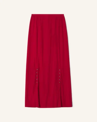 Jupe midi en charmeuse
