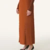 Jupe midi en charmeuse