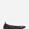 Les ballerines en cuir