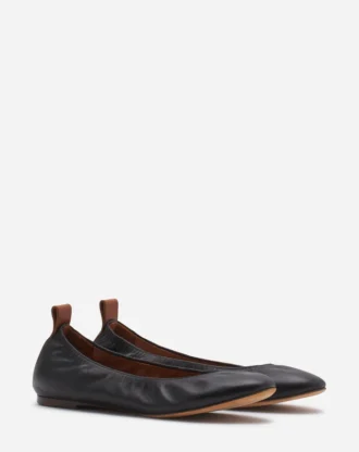 Les ballerines en cuir