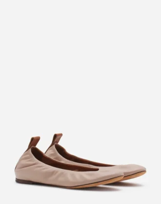 Les ballerines en cuir