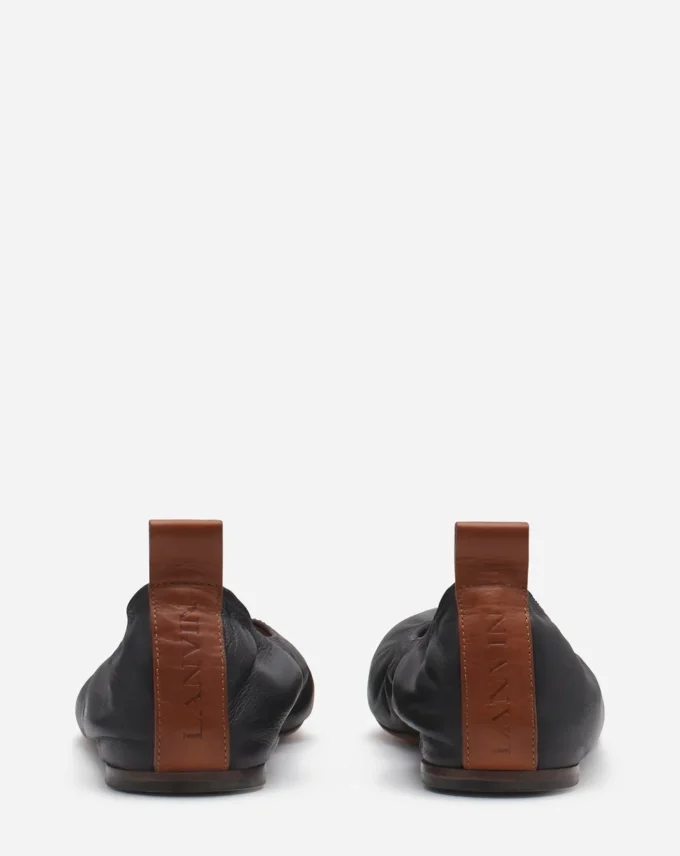Les ballerines en cuir