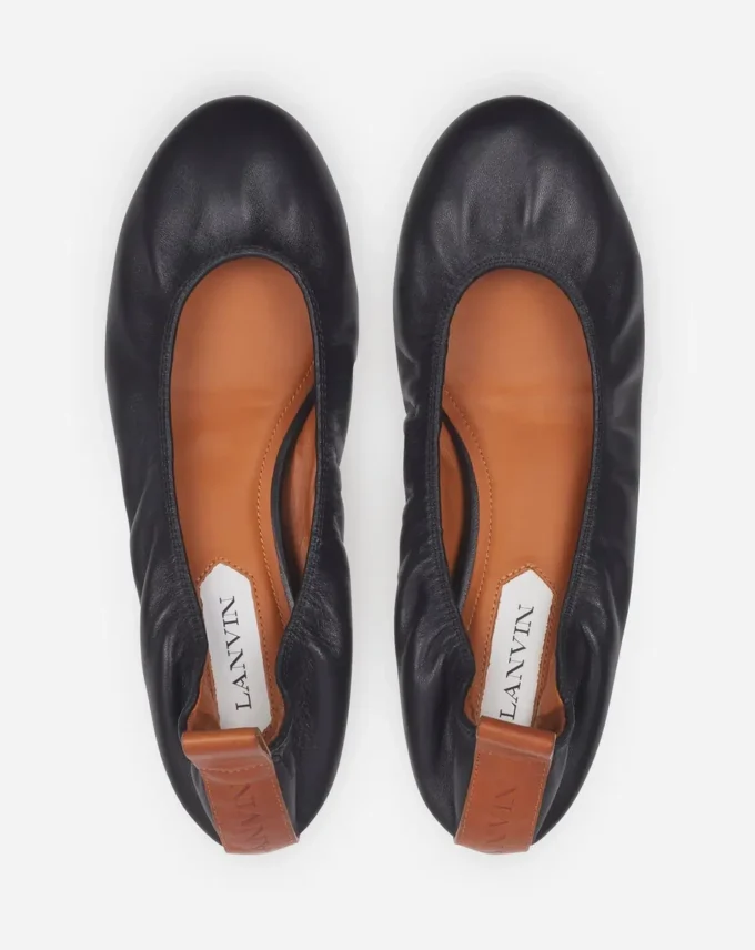 Les ballerines en cuir