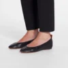 Les ballerines en cuir