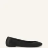 Les ballerines plates en cuir