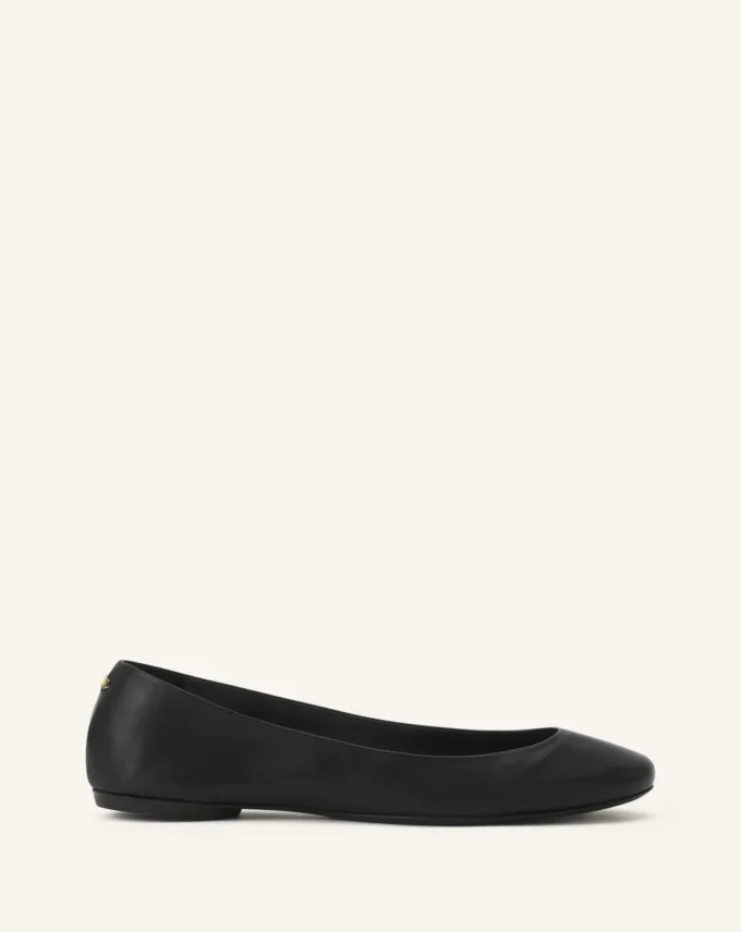 Les ballerines plates en cuir