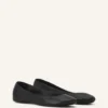 Les ballerines plates en cuir
