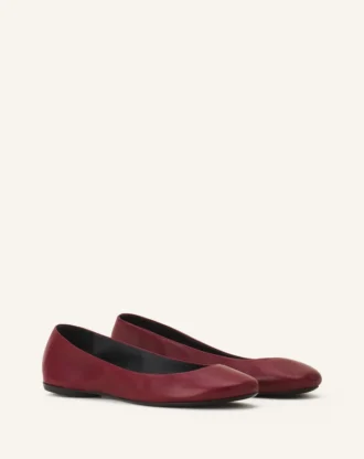 Les ballerines plates en cuir