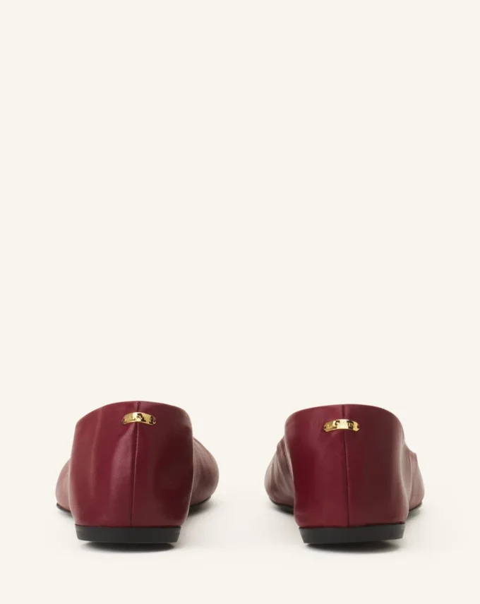 Les ballerines plates en cuir