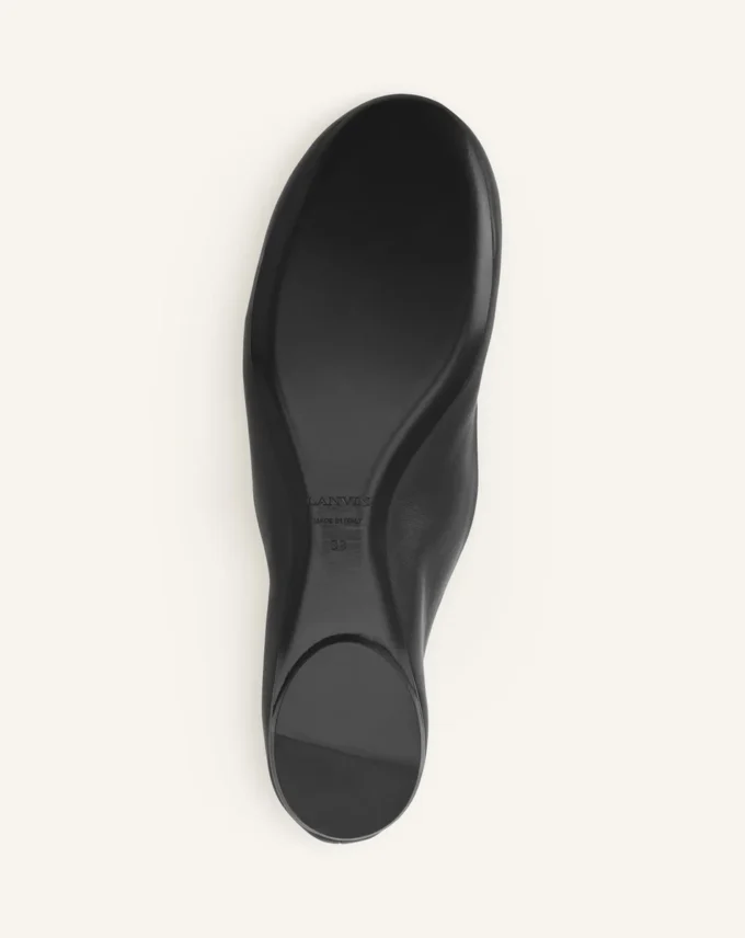Les ballerines plates en cuir