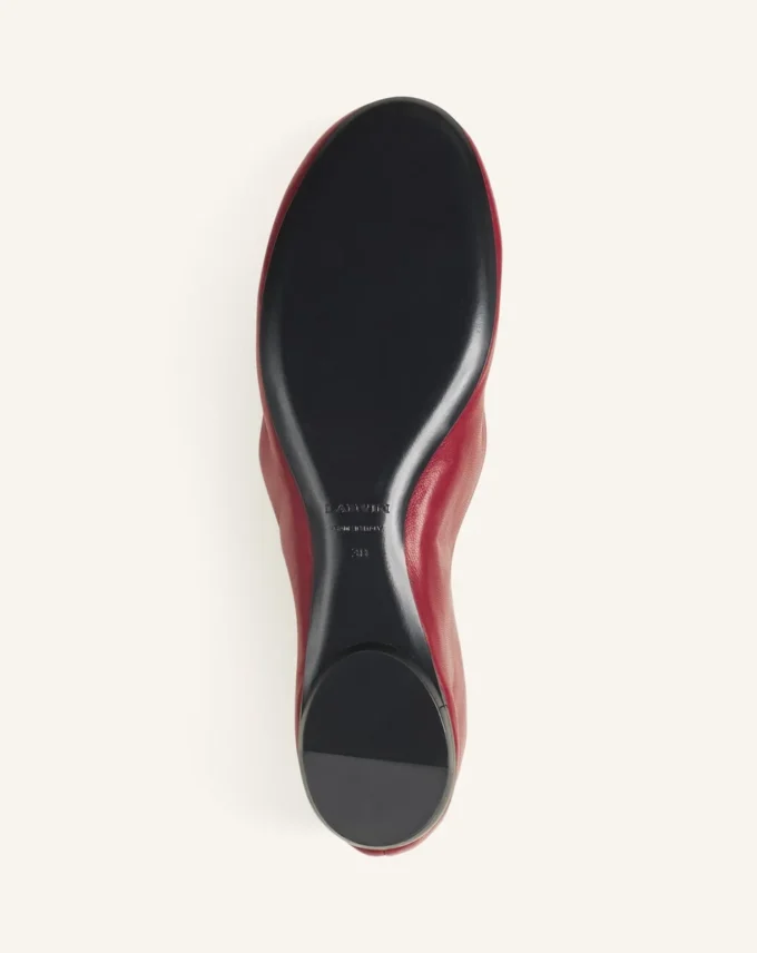 Les ballerines plates en cuir