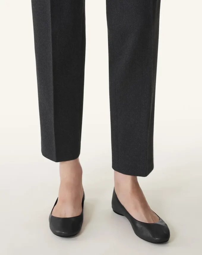 Les ballerines plates en cuir