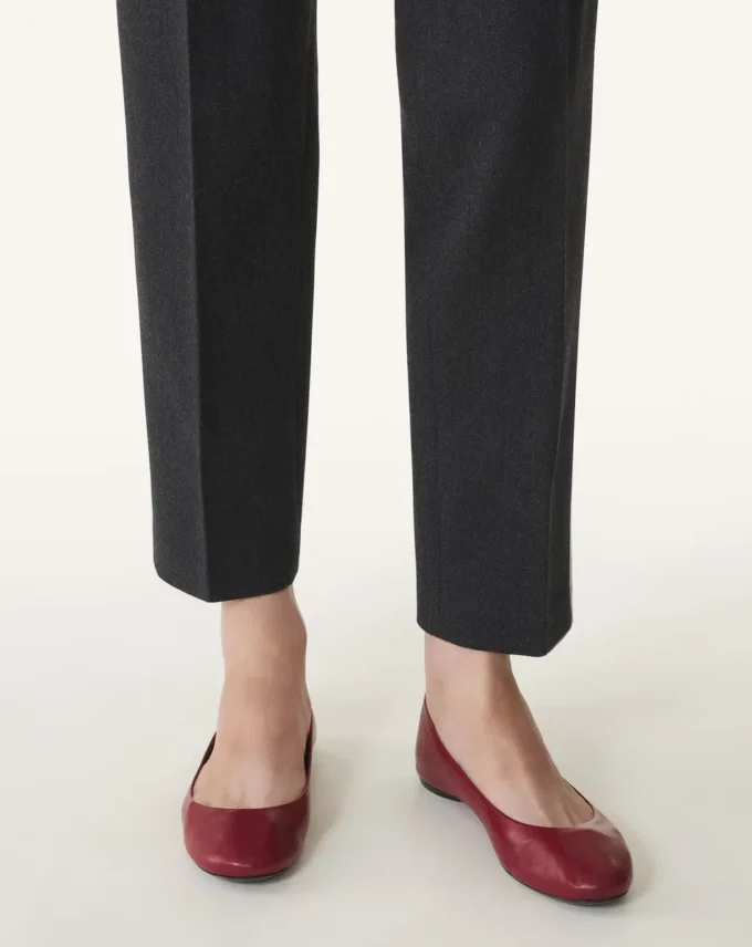 Les ballerines plates en cuir