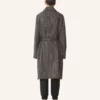 Manteau en laine à carreaux