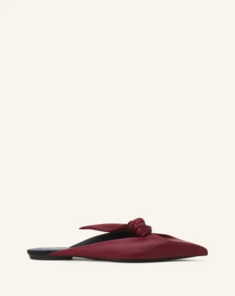 Mules Midnight Step en cuir avec nœud