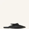 Mules Midnight Step en cuir avec nœud