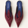 Mules Midnight Step en cuir avec nœud