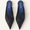 Mules Midnight Step en cuir avec nœud