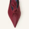 Mules Midnight Step en cuir avec nœud