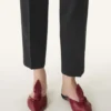 Mules Midnight Step en cuir avec nœud