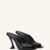 Mules Midnight Step en cuir verni