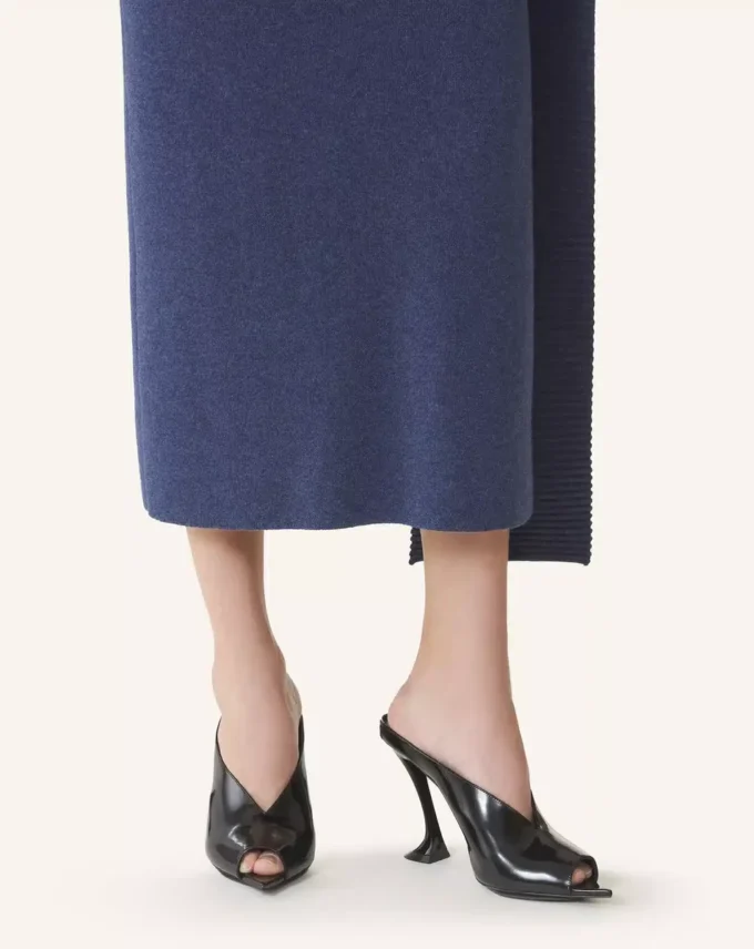 Mules Midnight Step en cuir verni