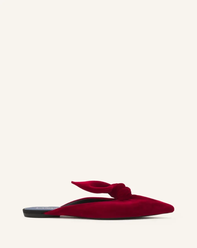 Mules à nœud en velours Midnight Step