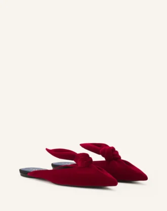 Mules à nœud en velours Midnight Step