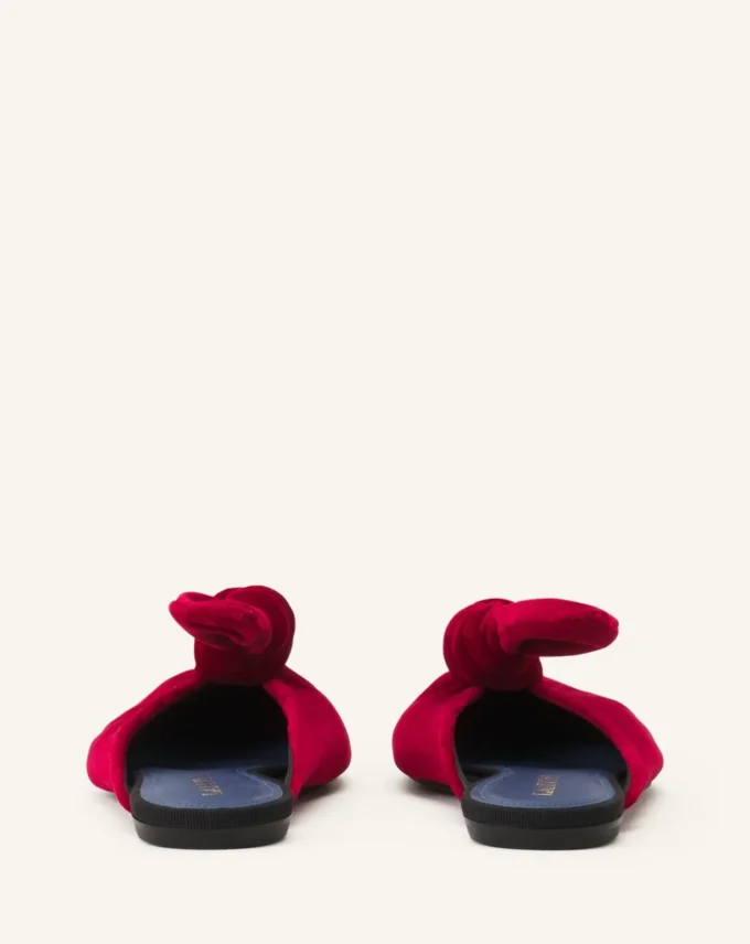 Mules à nœud en velours Midnight Step